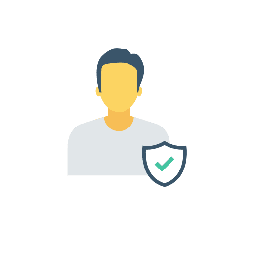 Avatar man protection user icon