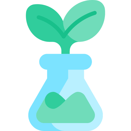 Flask leaf sprout experiment icon