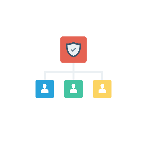 Network security protection shield icon