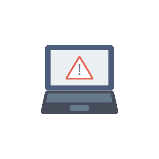 Virus electronics security laptop icon