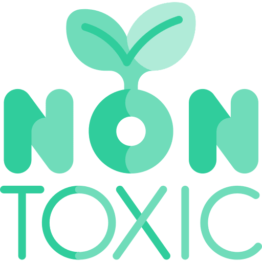 Non toxic non toxic leaves signaling icon