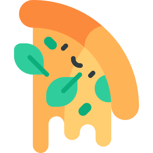 Pizza vegan healthy food vegetarian icon