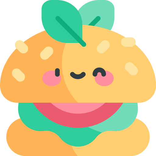 Vegan burger healthy food organic food icon