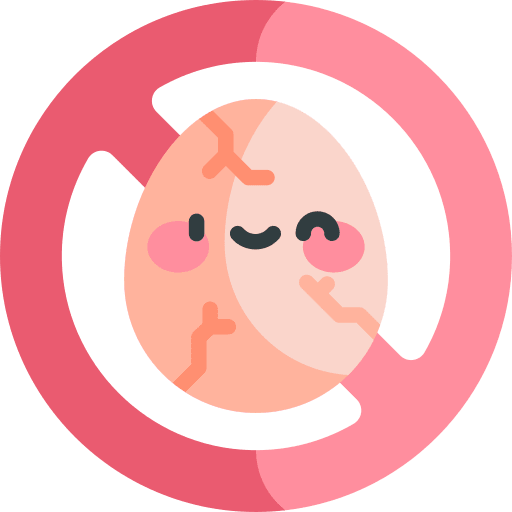 No eggs forbidden no eggs vegan food icon
