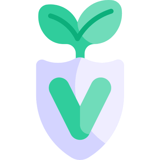 Vegan nature signaling vegan icon