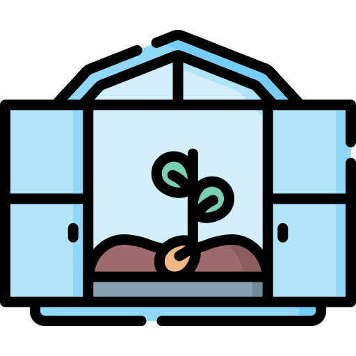 Sprout sprout greenhouse leaf icon