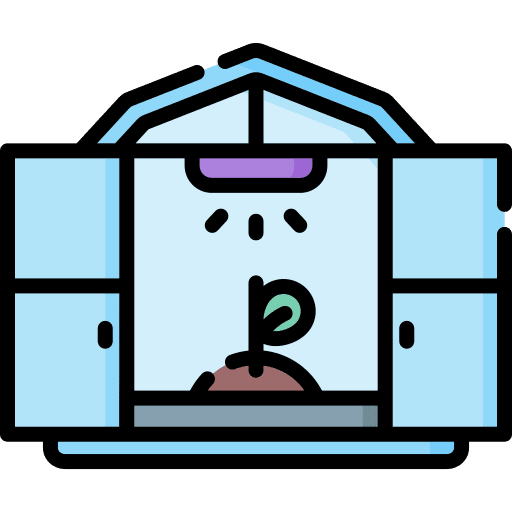 Greenhouse farming and gardening harvest agriculture icon
