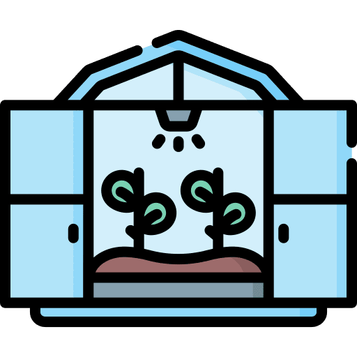 Plant greenhouse agriculture buildings icon