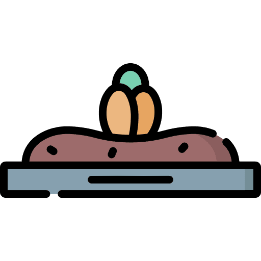 Seed seed nature farming and gardening icon