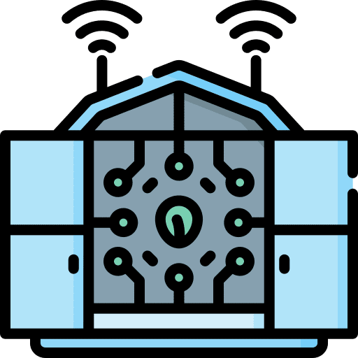 Smart farm agriculture greenhouse smart farm icon