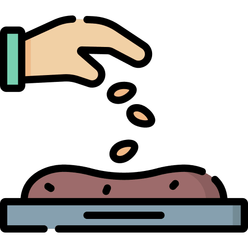 Seeds garden seed farming and gardening icon