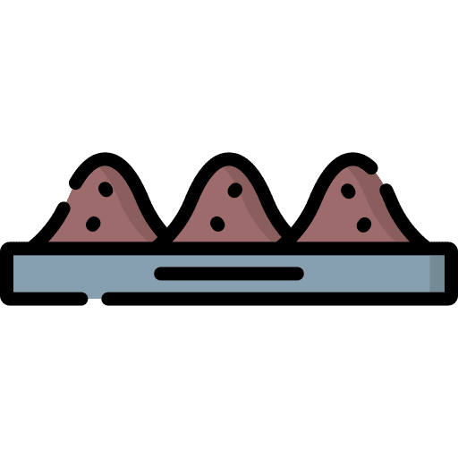 Soil construction and tools dig farming and gardening icon