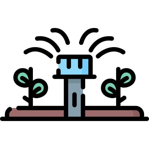 Sprinkler watering garden sprinkler icon