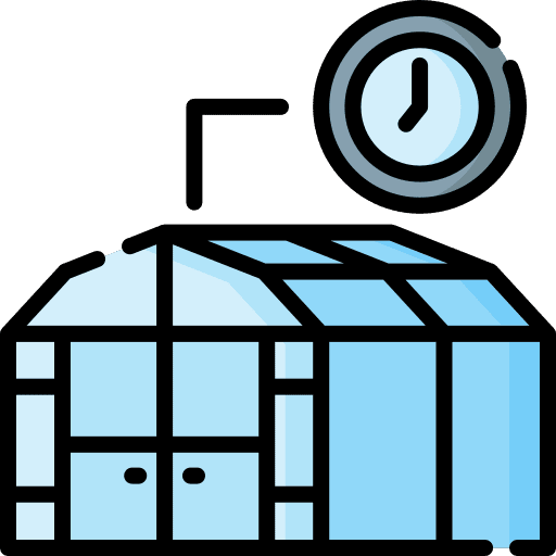 Timer greenhouse timer agriculture icon