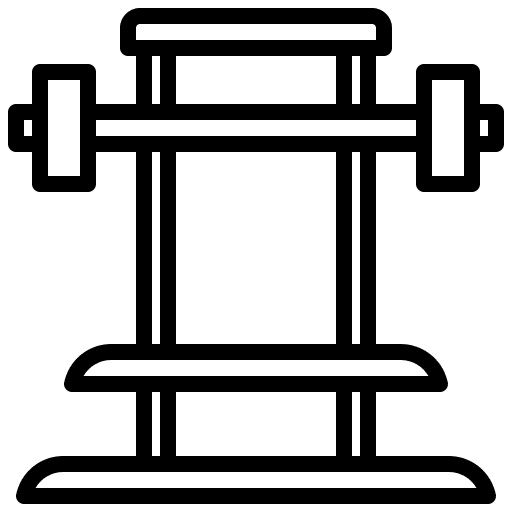 Gym gym machine weight bar icon