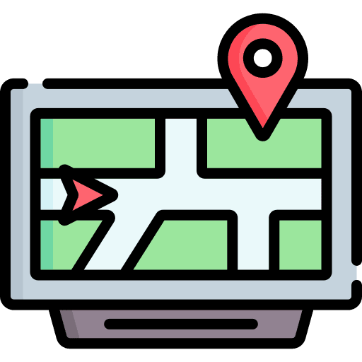 Gps map maps and location position icon