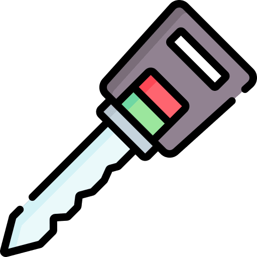 Key internet of things electronics car alarm icon Key internet of things electronics car alarm icon