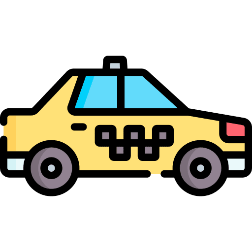 Taxi vehicle taxi travel icon