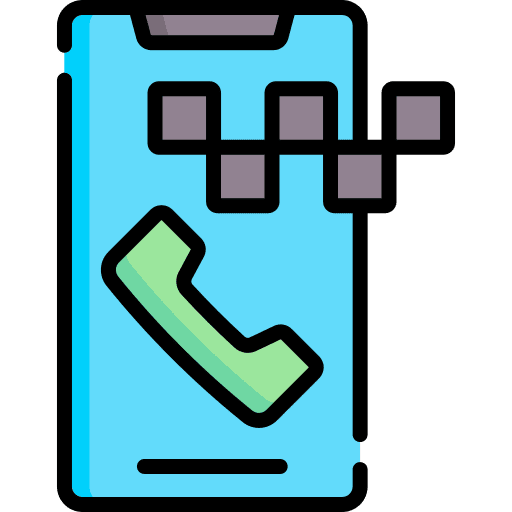Calling calling smartphone taxi icon Calling calling smartphone taxi icon