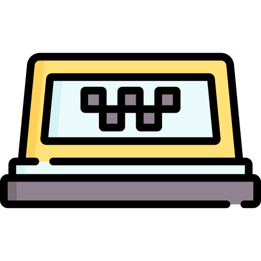 Taxi vehicle transportation taxi signal icon Taxi vehicle transportation taxi signal icon