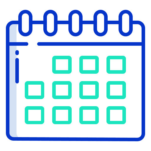 Calendar administration time schedule icon