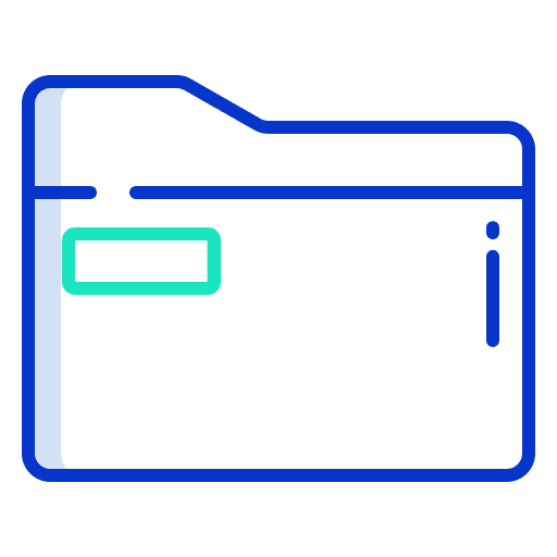 Folder file storage folder data storage icon