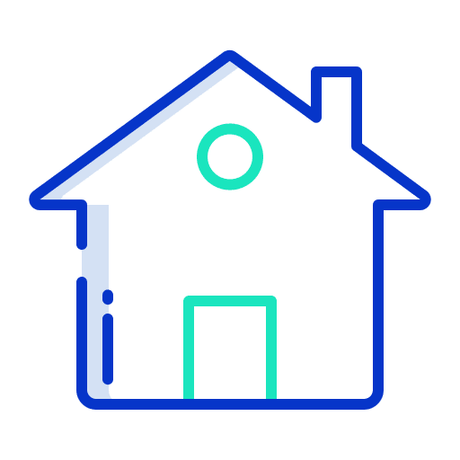 Home architecture and city home building icon