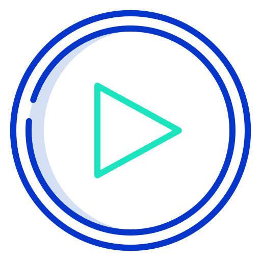 Play ui music player video player icon