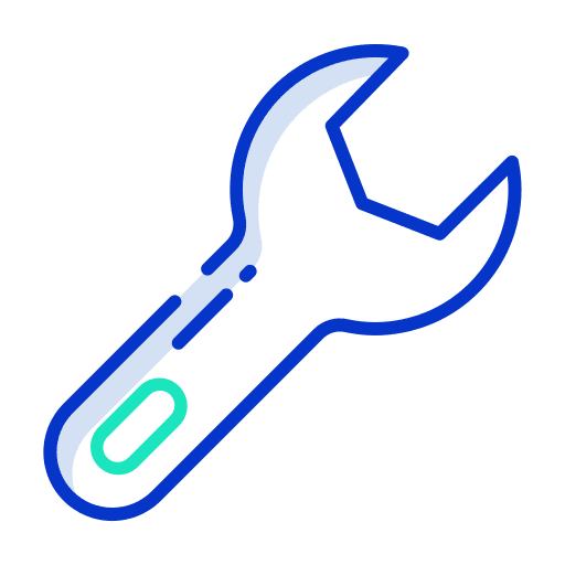 Spanner work tools and utensils spanner icon