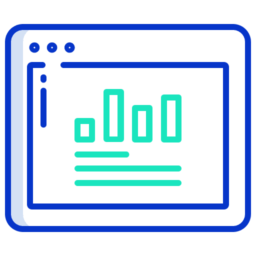 Web graphic business and finance website icon
