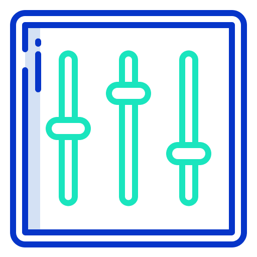 Adjustment settings adjustment panel icon