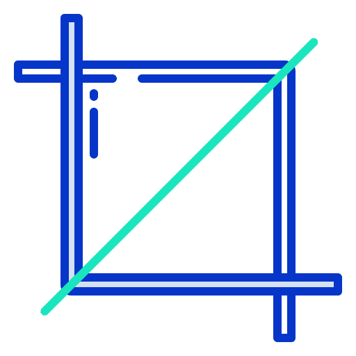 Crop edit tools cut transform icon