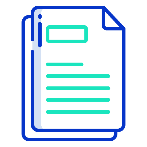 Document business and finance interface files and folders icon
