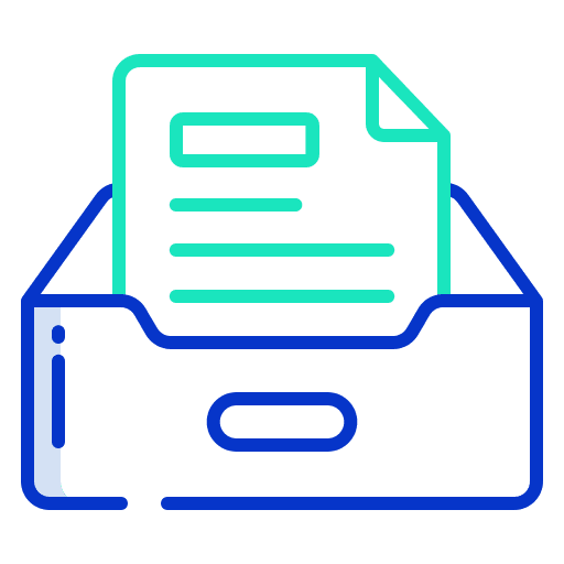 Inbox office material inbox archive icon