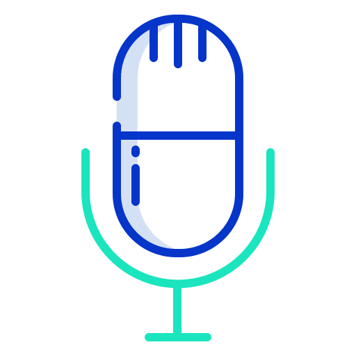 Mic podcast voice mic icon