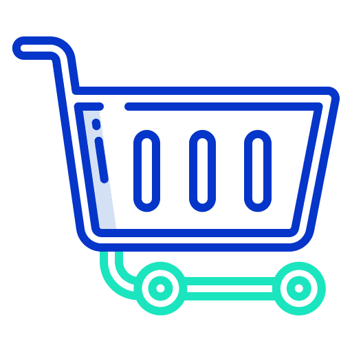 Cart shopping center cart shopping store icon