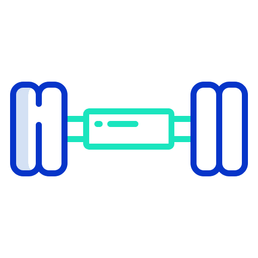 Dumbbell workout gym weight icon