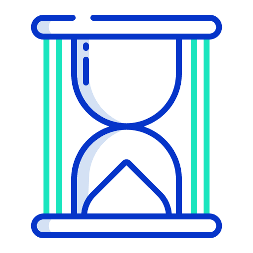 Sandglass timer clock hourglass icon