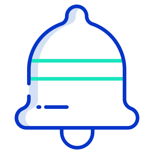 Notification ui school bell alarm icon