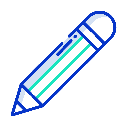 Pencil draw tools and utensils writing icon