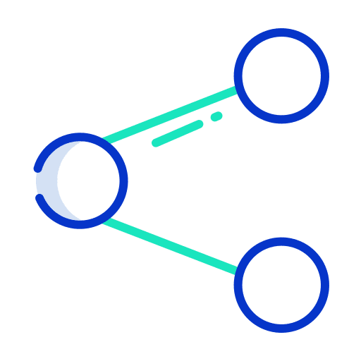 Share ui connected connections icon