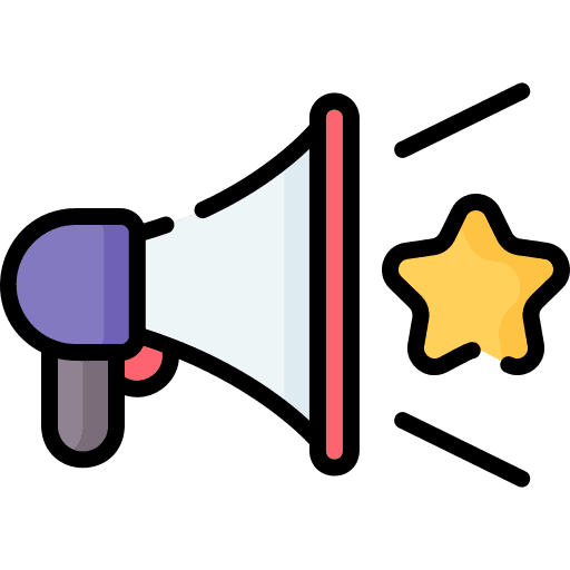 Ads social media speaker technology icon Ads social media speaker technology icon
