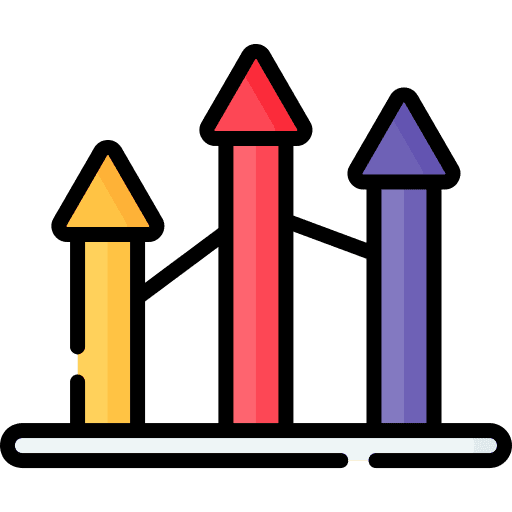 Bar chart bar chart infographic arrows icon Bar chart bar chart infographic arrows icon