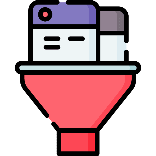 Filter process ui data icon Filter process ui data icon