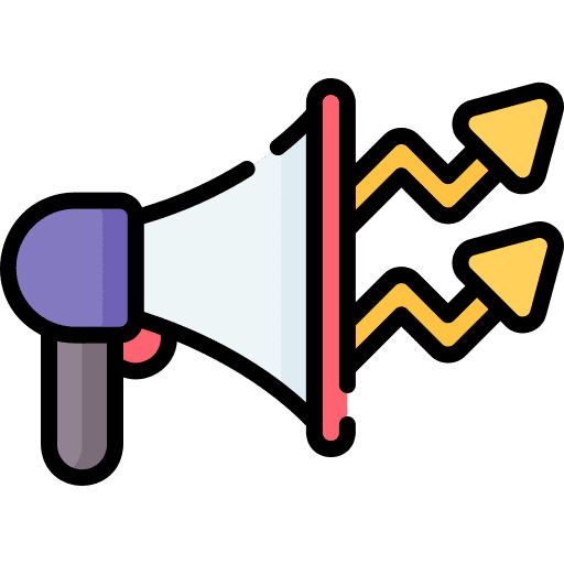 Marketing statistics announcement communications icon Marketing statistics announcement communications icon