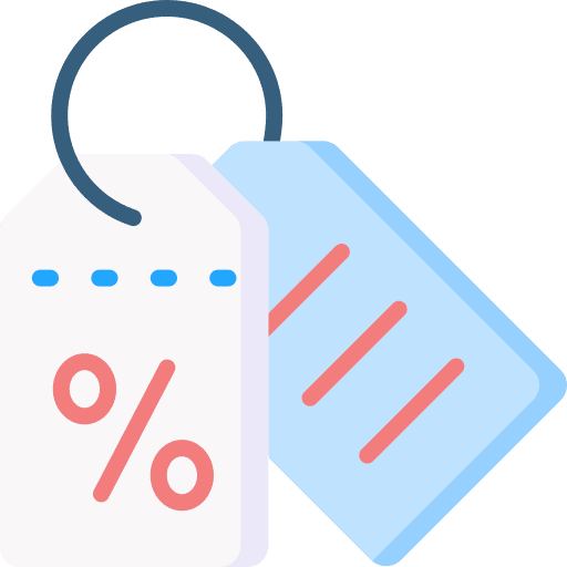 Discount shopping store offer sales icon