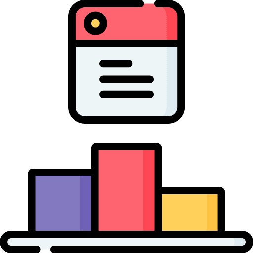 Ranking position website browser icon Ranking position website browser icon