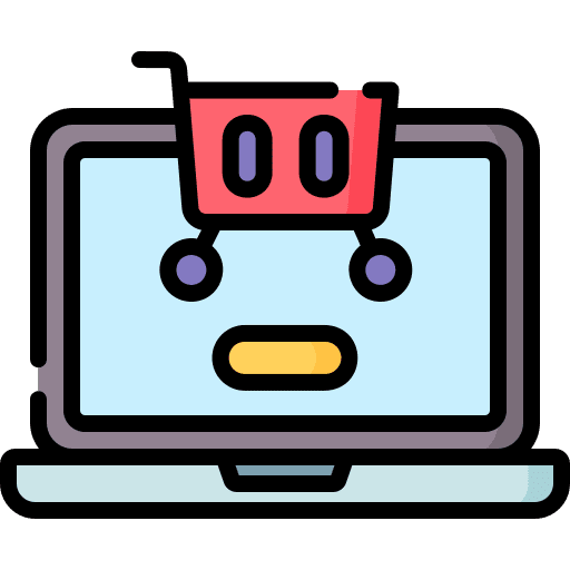 Shopping cart electronics shopping cart laptop icon Shopping cart electronics shopping cart laptop icon