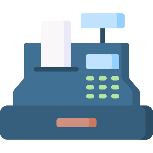 Cash register cash register store cashier machine icon