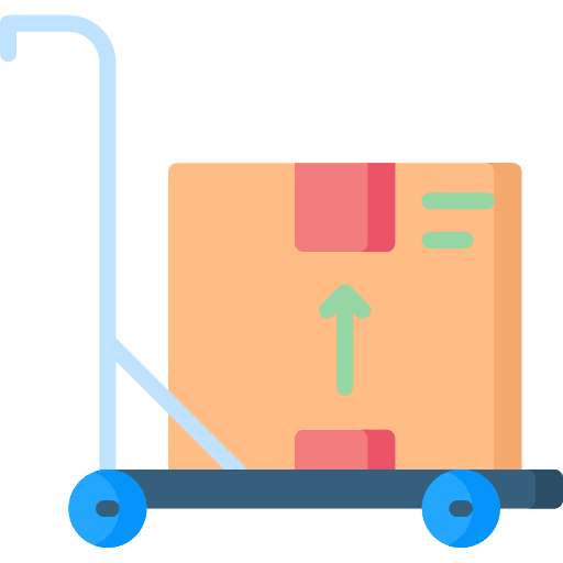 Delivery shipping and delivery loads items icon